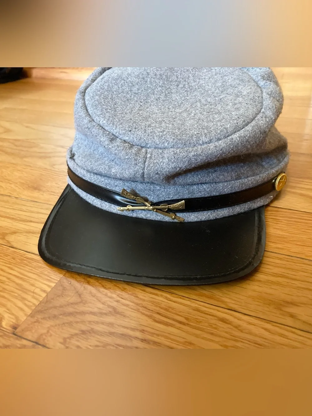 Boy’s gray Confederate cap